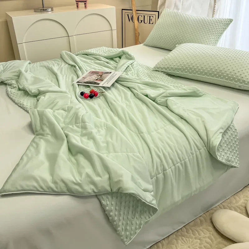 DecorBites™ Cooling Massage Blanket for Home Double Single Bed Comforter