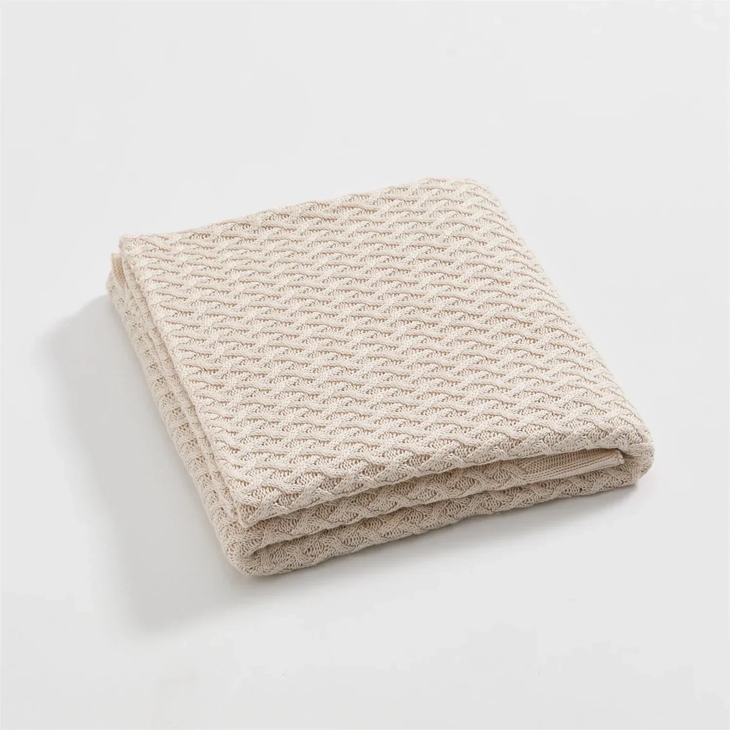 DecorBites™ Cool Summer Air Conditioning Blanket - Beige Wine Nordic Decorative Throw